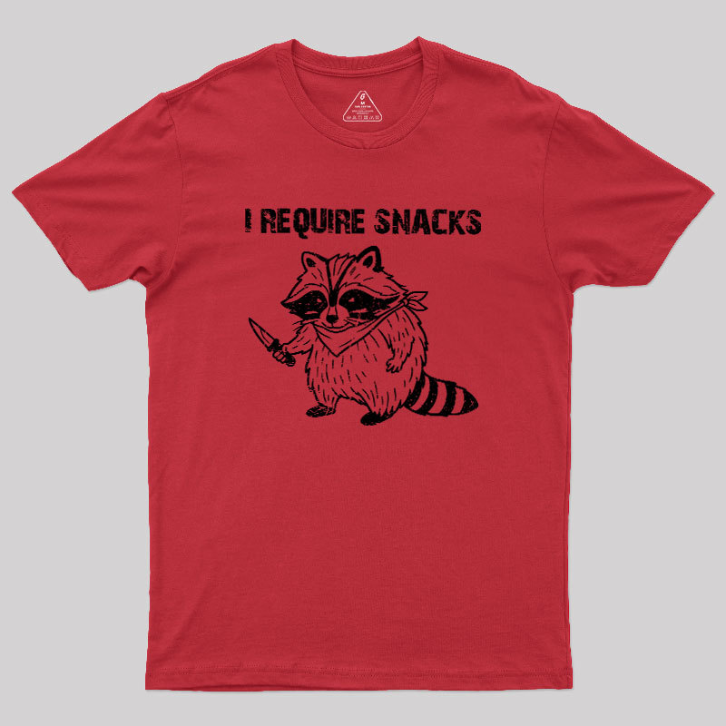 I-Require-Snacks Geek T-Shirt