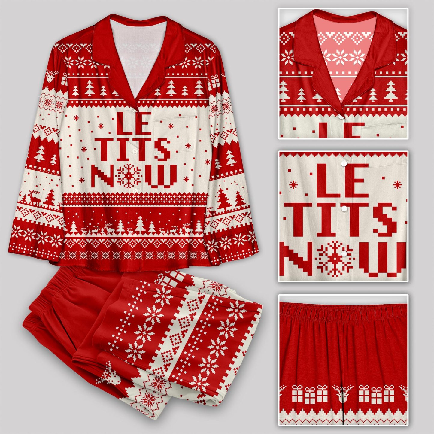 Le Tits Now Geek Pajama Sets