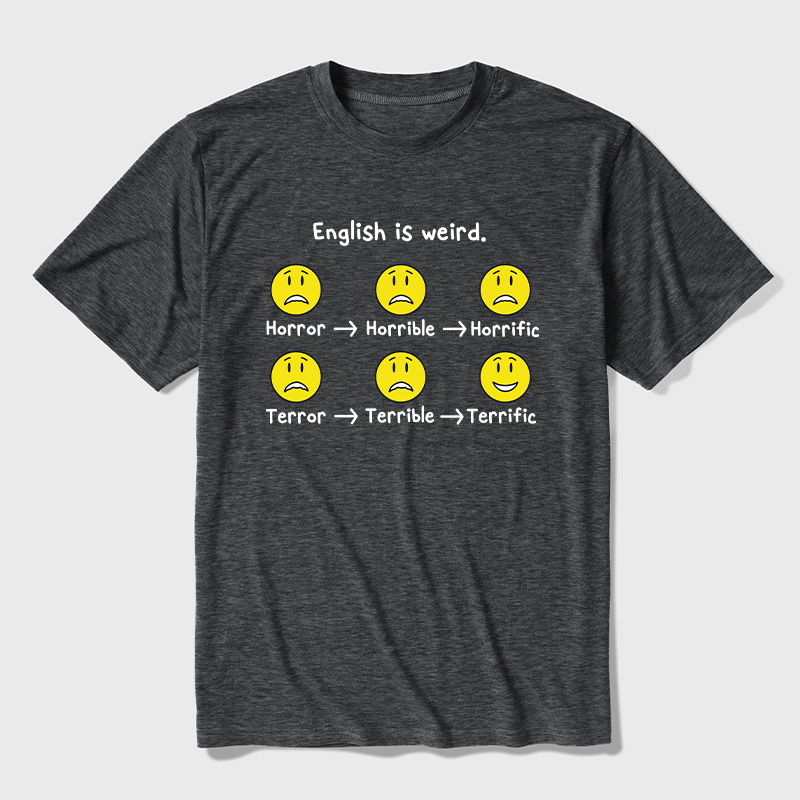 English Is Weird Ultra Soft Heather Tees