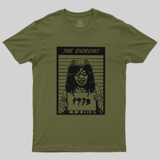 70s Cult Horror Mugshot Line Art Geek T-Shirt