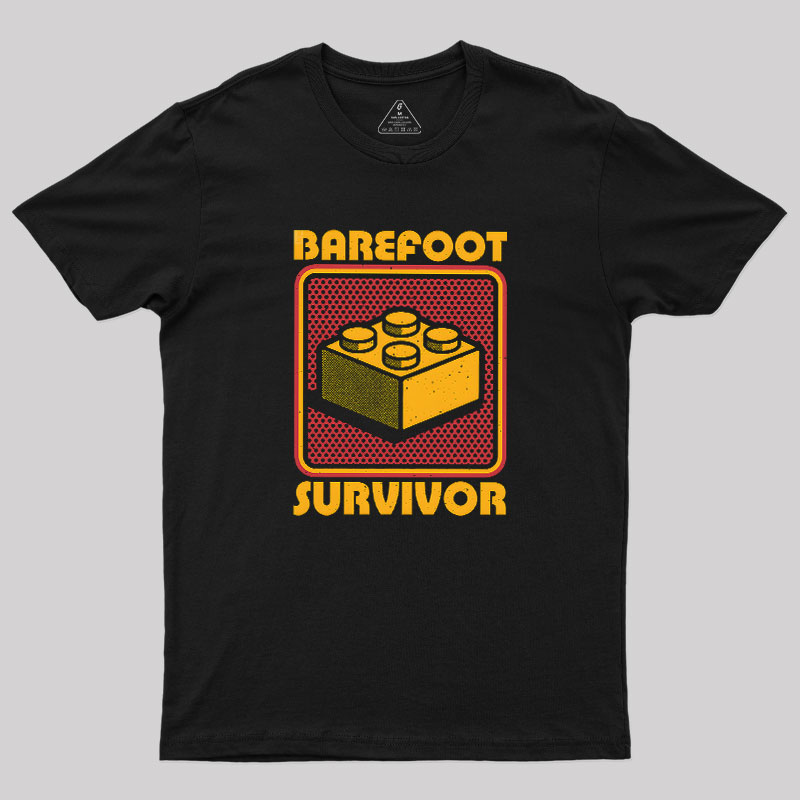 Foot Brick Survivor Geek T-Shirt