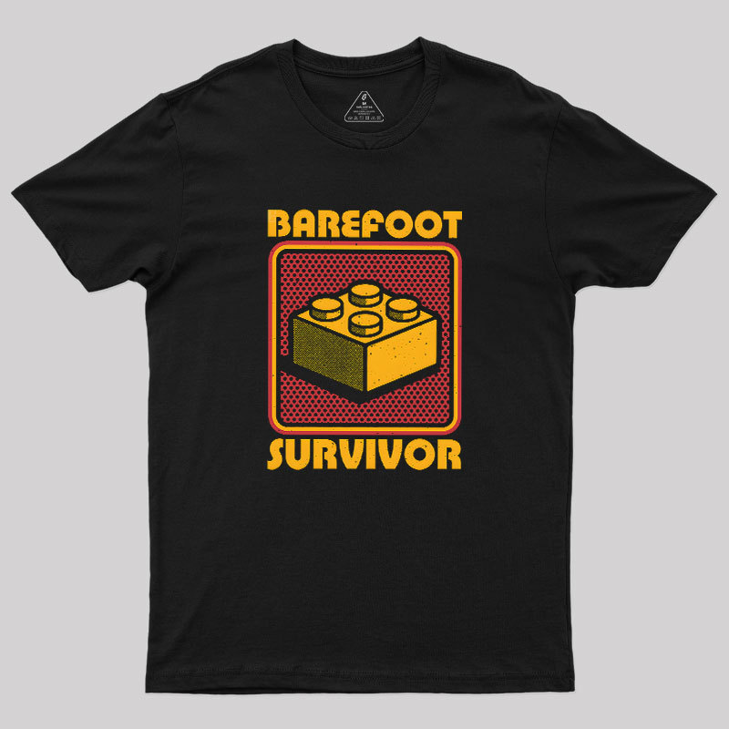 Foot Brick Survivor Geek T-Shirt