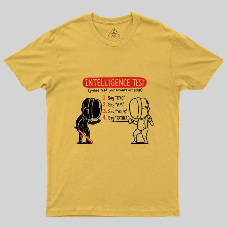 Intelligence Test Geek T-Shirt