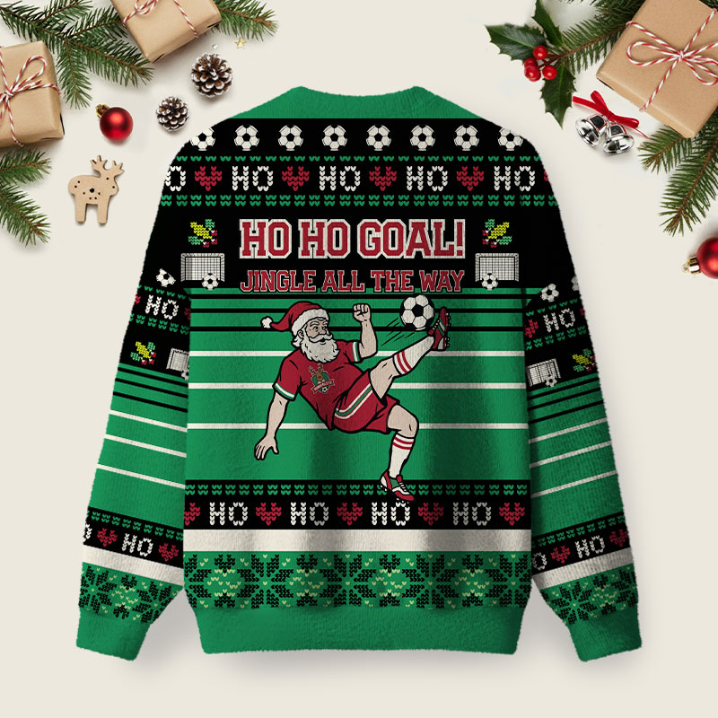 Jingle All The Way Ugly Christmas Fuzzy Fleece Sweatshirt