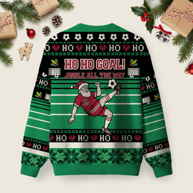 Jingle All The Way Ugly Christmas Fuzzy Fleece Sweatshirt