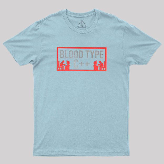 Blood Type C++ Geek T-Shirt