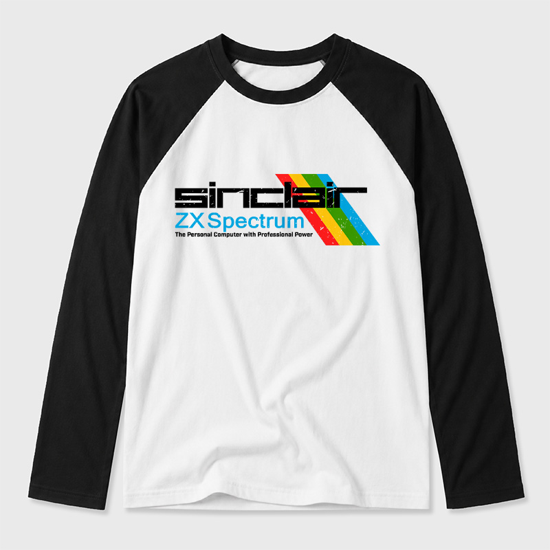 Sinclai ZX Spectrum Geek Retro Raglan Long-Sleeve Tee