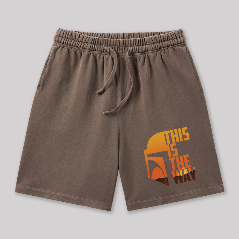 This is the Way Geeky Washed Shorts