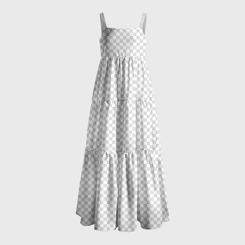 Invisible Style Funny Geek Tiered Cami Maxi Dress
