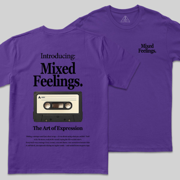 Mixed Feelings Front and Back Printing Geek T-Shirt
