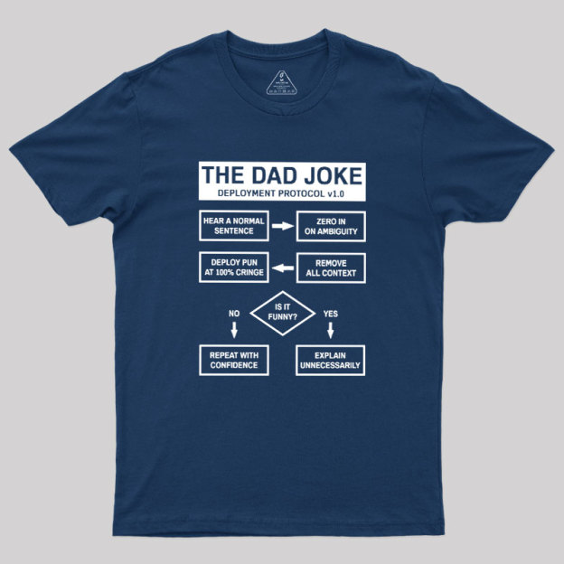 Dad Jokes Deployment Protocol Geek T-Shirt