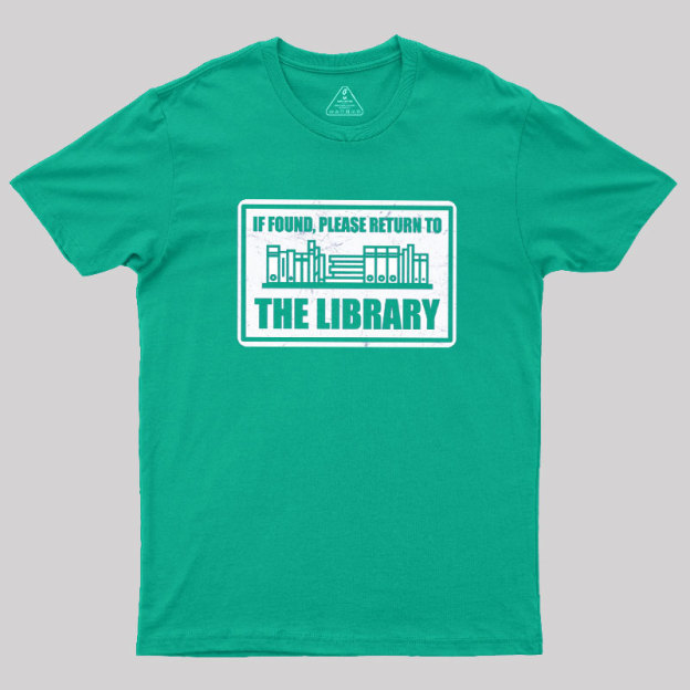 Return to the Library Geek T-Shirt