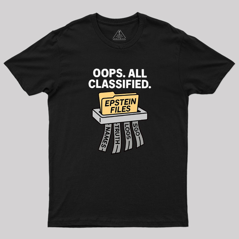 Bold Epstein Files Geek T-Shirt