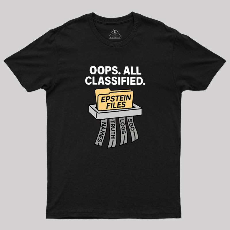 Bold Epstein Files Geek T-Shirt