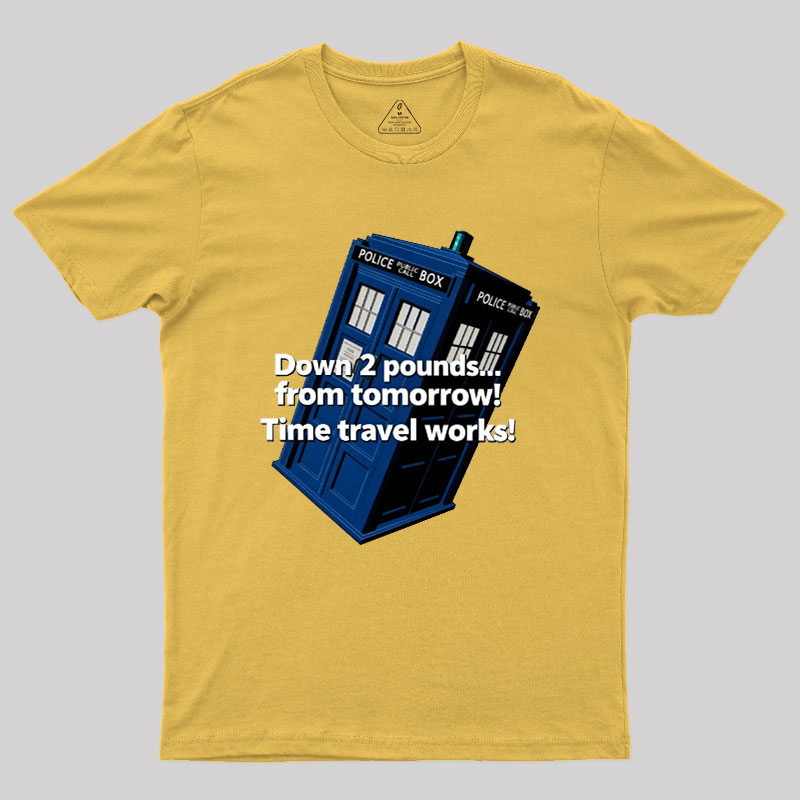 Down 2 Pounds From Tomorrow Geek T-Shirt