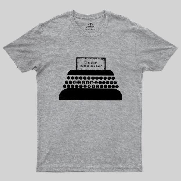 Number One Fan Retro Typewriter Geek T-Shirt