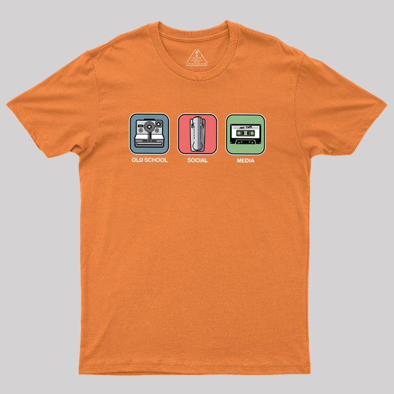 Old School Social Media Geek T-Shirt