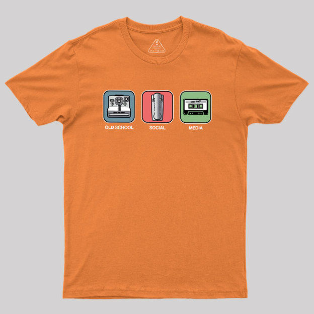 Old School Social Media Geek T-Shirt