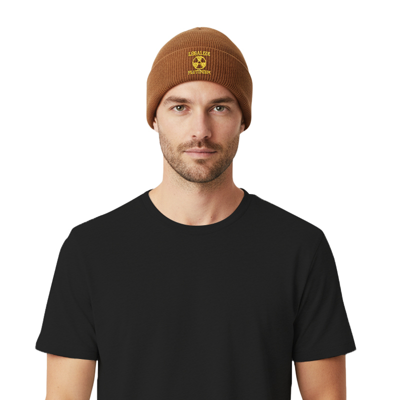 Legalize Plutonium Geek Embroidered Beanie