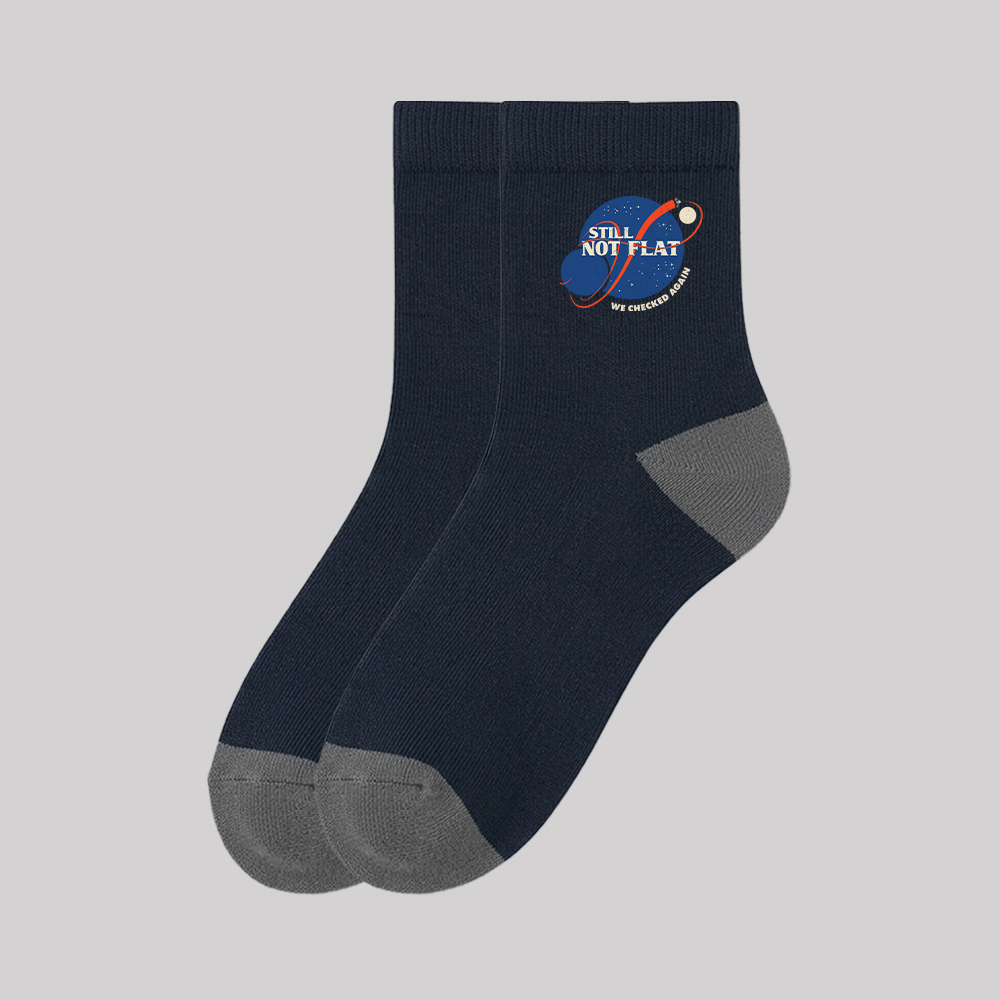 Still Not Flat Geek Cotton Daily Socks