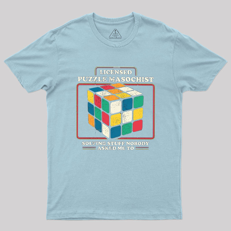 Licensed Puzzle Masochist Geek T-Shirt