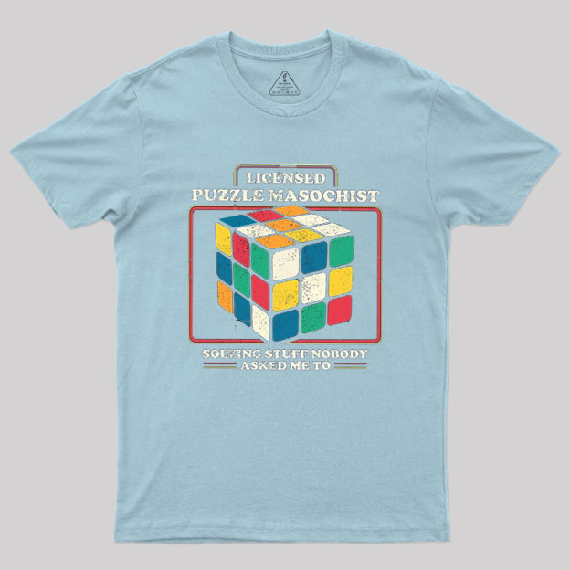 Licensed Puzzle Masochist Geek T-Shirt