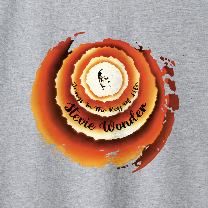 Stevie Wonder Songs In The Key Of Life Geek Retro Raglan Long-Sleeve Tee