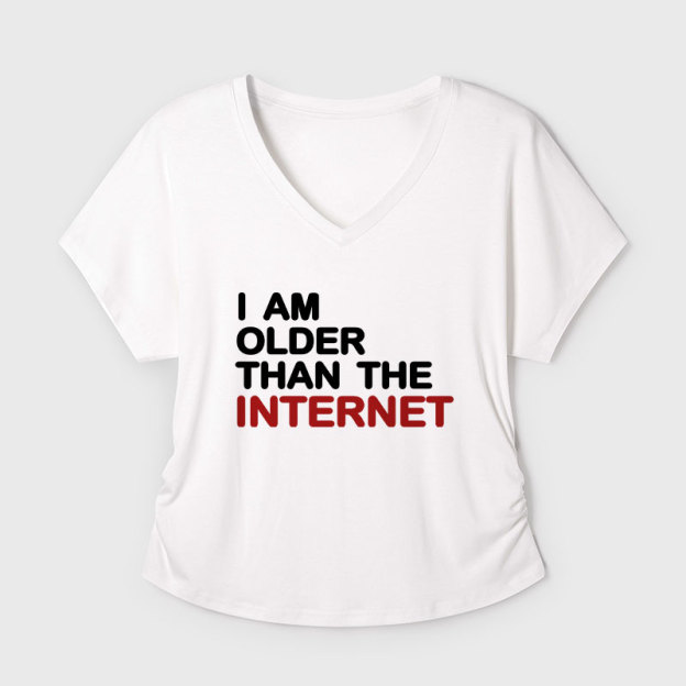 I Am Older Than The Internet Geek Dolman Sleeve V-Neck Shirt