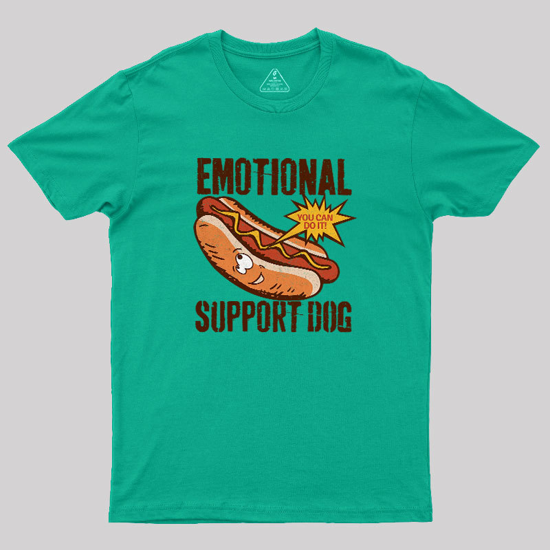 Emotinal Support Dog Geek T-Shirt