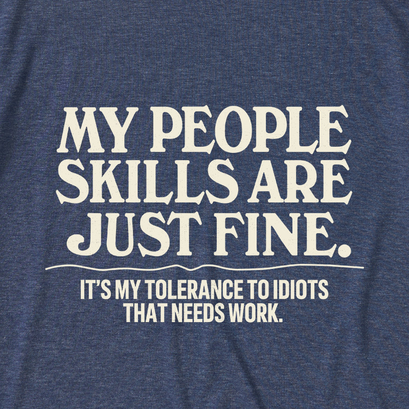 People Skills Fine Edition Ultra Soft Heather Tee