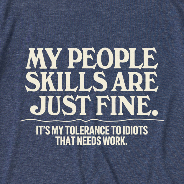 People Skills Fine Edition Ultra Soft Heather Tee