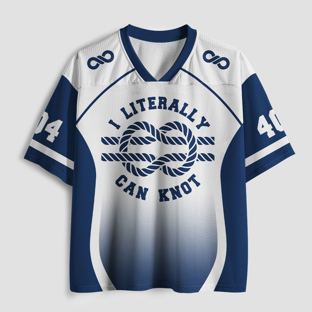 I Literally Can Knot Geek Mesh Jersey