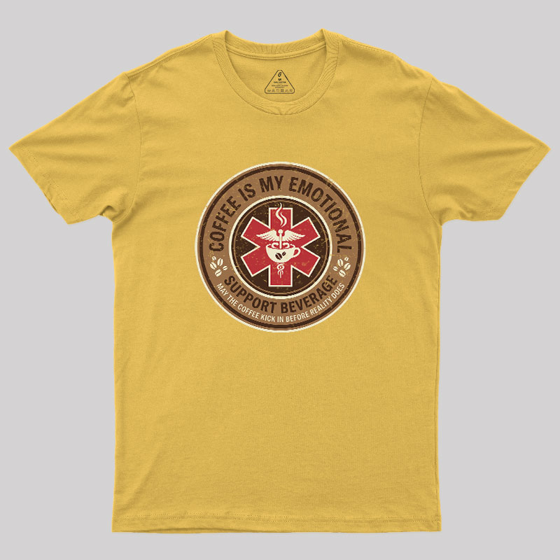 Coffee Is My Emotional Geek T-Shirt