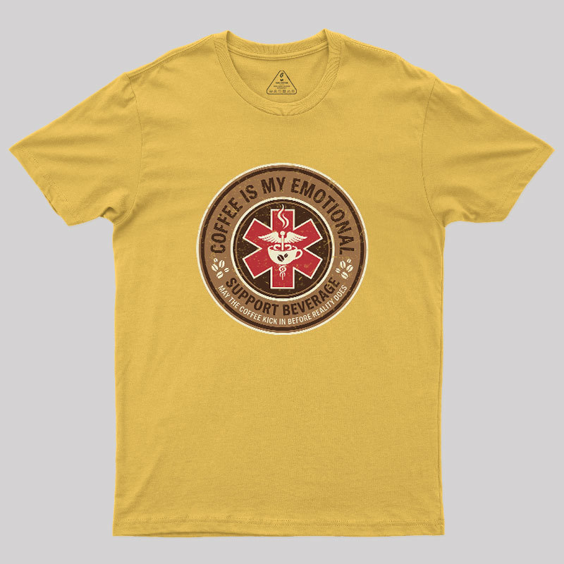 Coffee Is My Emotional Geek T-Shirt