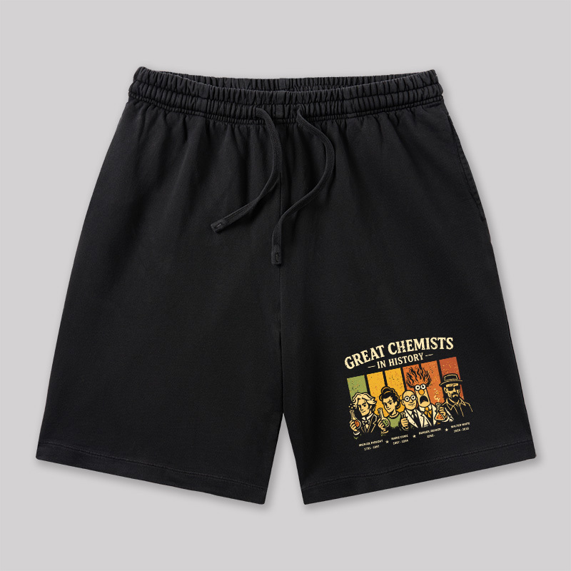 Great Chemists In History Geeky Washed Shorts