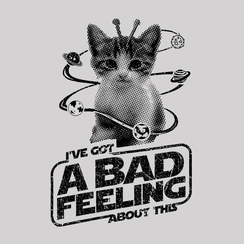 Space Fight Cat Geek T-Shirt