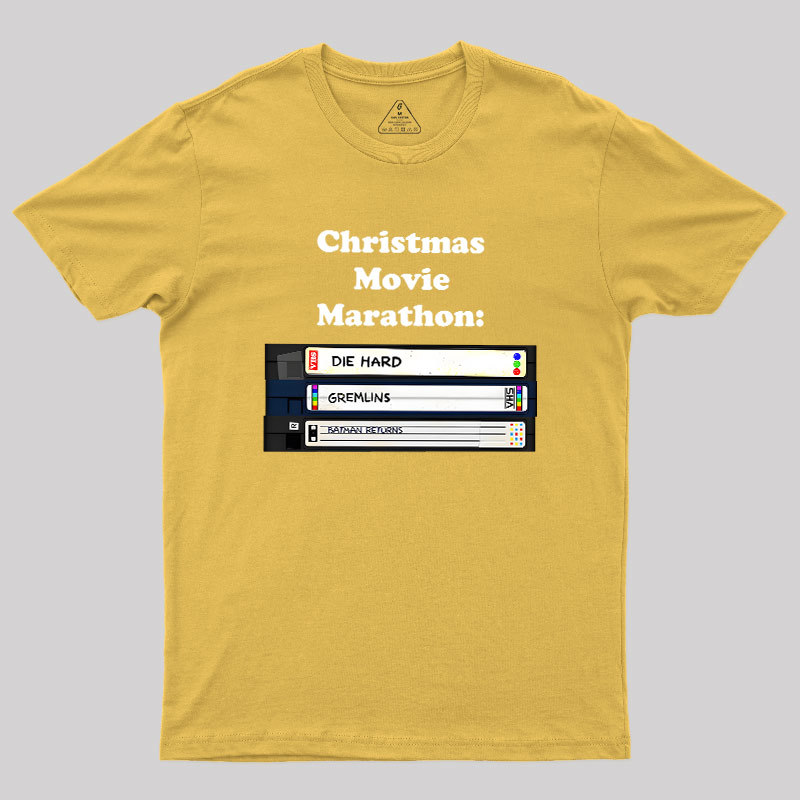 Christmas Movie Marathon Geek T-Shirt