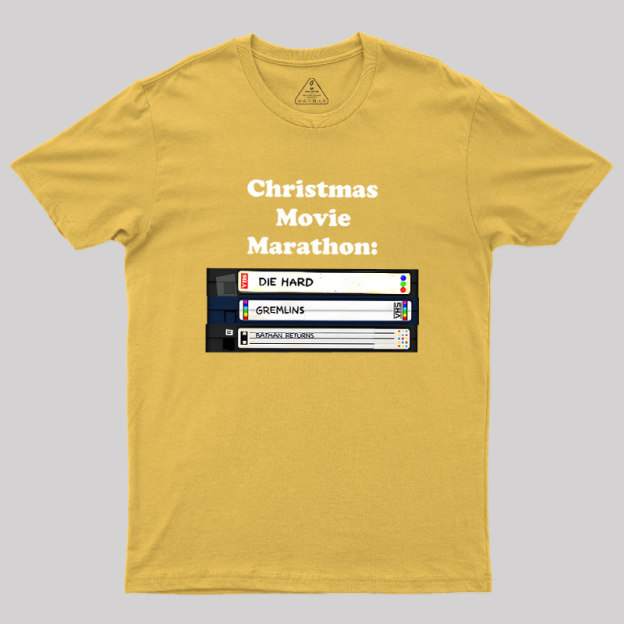 Christmas Movie Marathon Geek T-Shirt