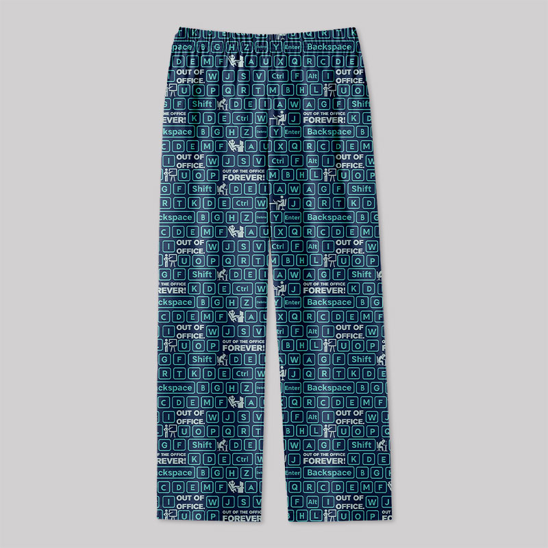 Out of Office Blue Geek Loungewear Pants