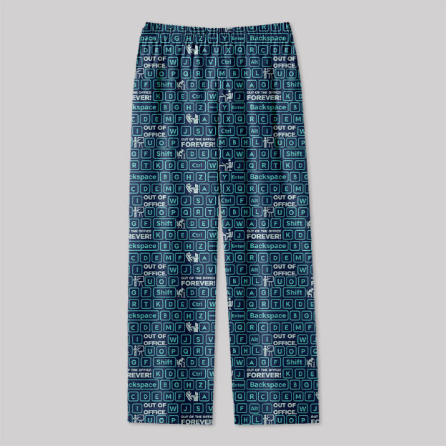 Out of Office Blue Geek Loungewear Pants