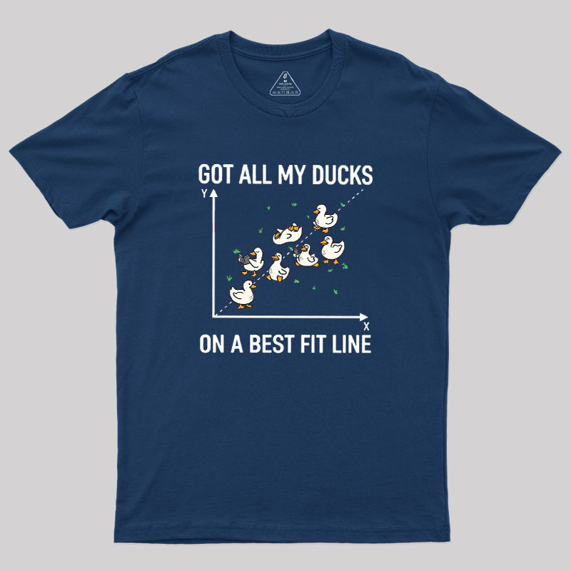 Ducks in a Row Geek T-Shirt