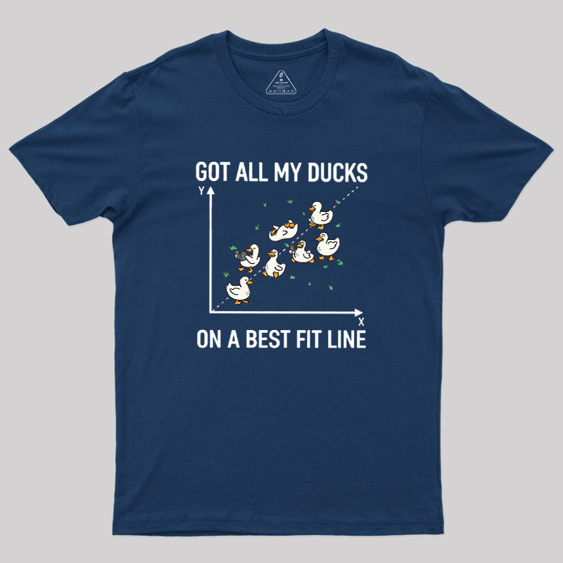 Ducks in a Row Geek T-Shirt