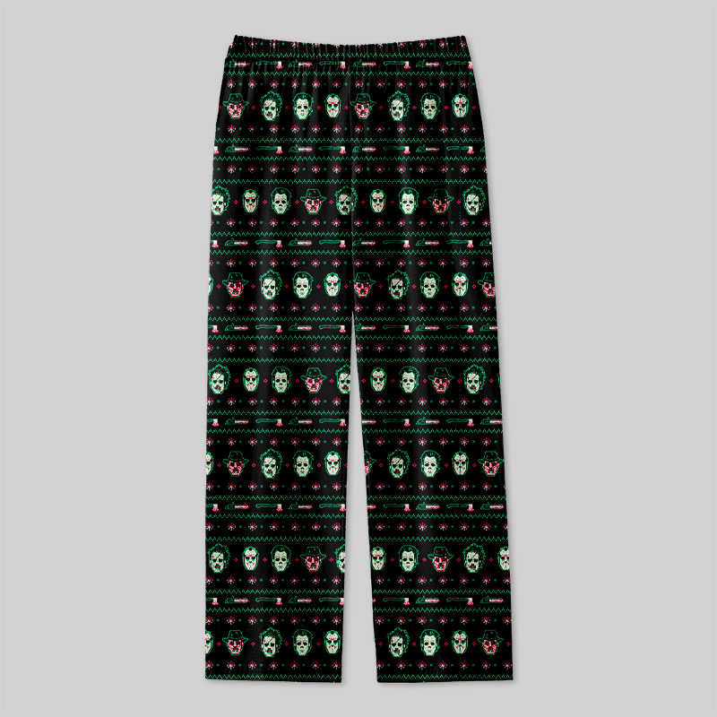 Christmas Hockey Mask Geek Loungewear Pants