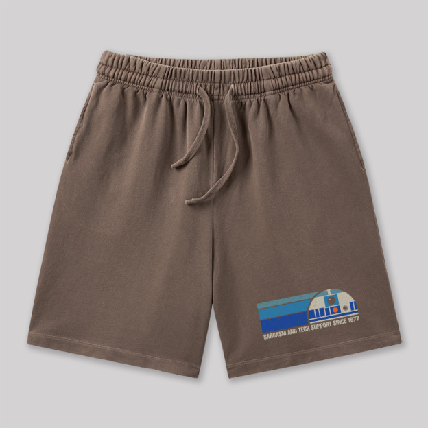 Providing Sarcasm and Tech Support Since 1977 Geeky Washed Shorts