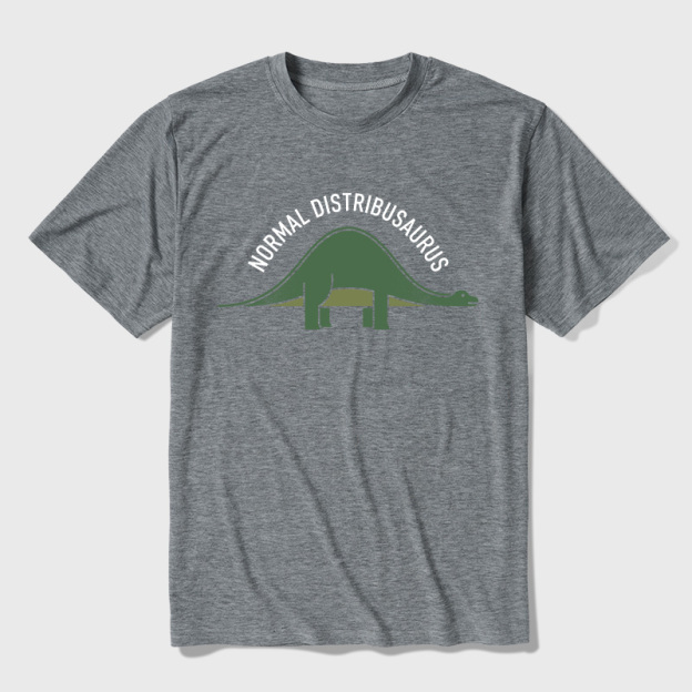 Normal Distribusaurus Ultra Soft Heather Tees