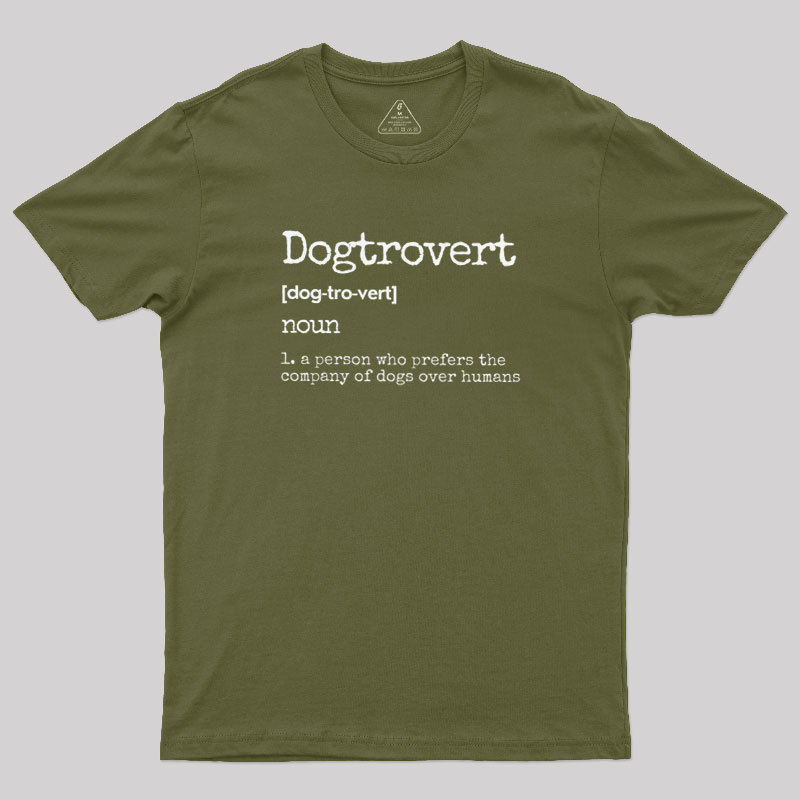 Dogtrovert Definition Geek T-Shirt