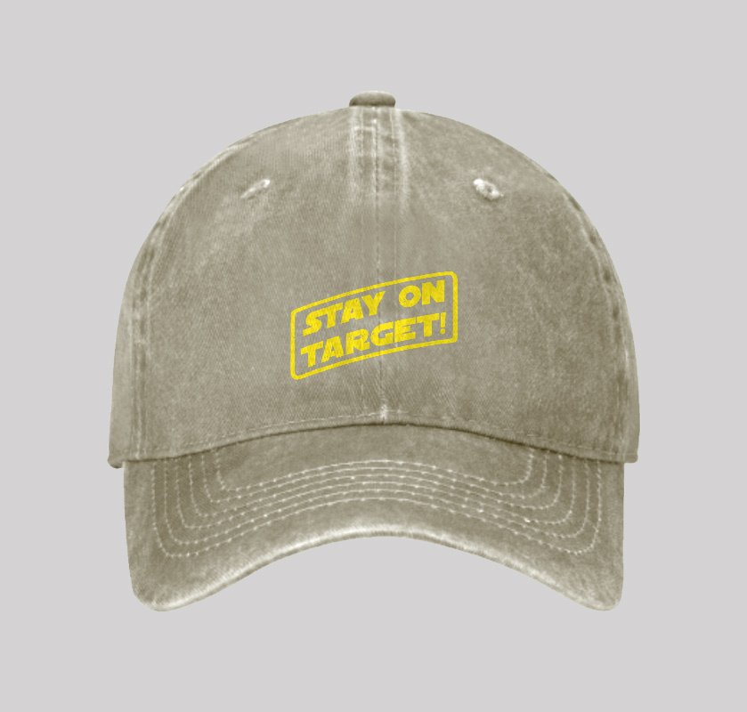Stay On Target Washed Vintage Baseball Cap