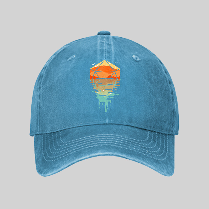 DnD Dungeons & Dragons Geek Washed Vintage Baseball Cap