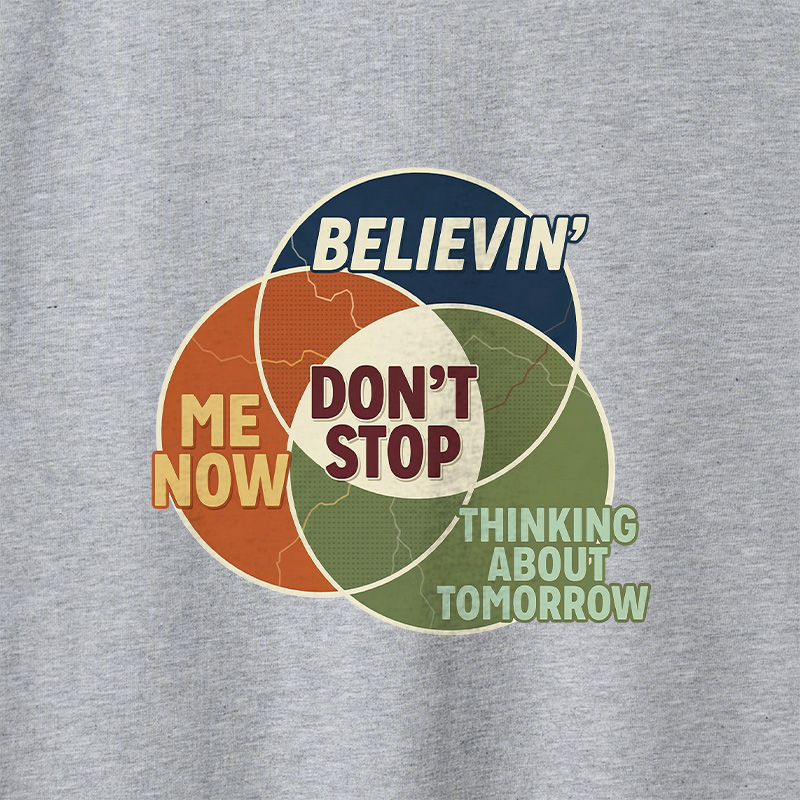 Dont Stop Diagram Geek Retro Raglan Long-Sleeve Tee
