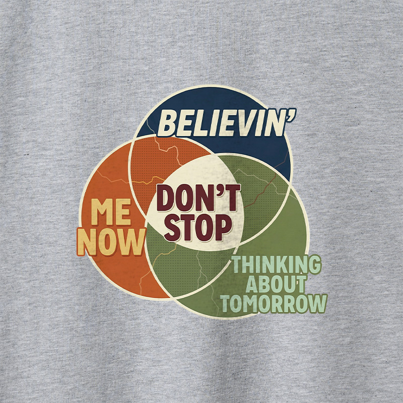 Dont Stop Diagram Geek Retro Raglan Long-Sleeve Tee